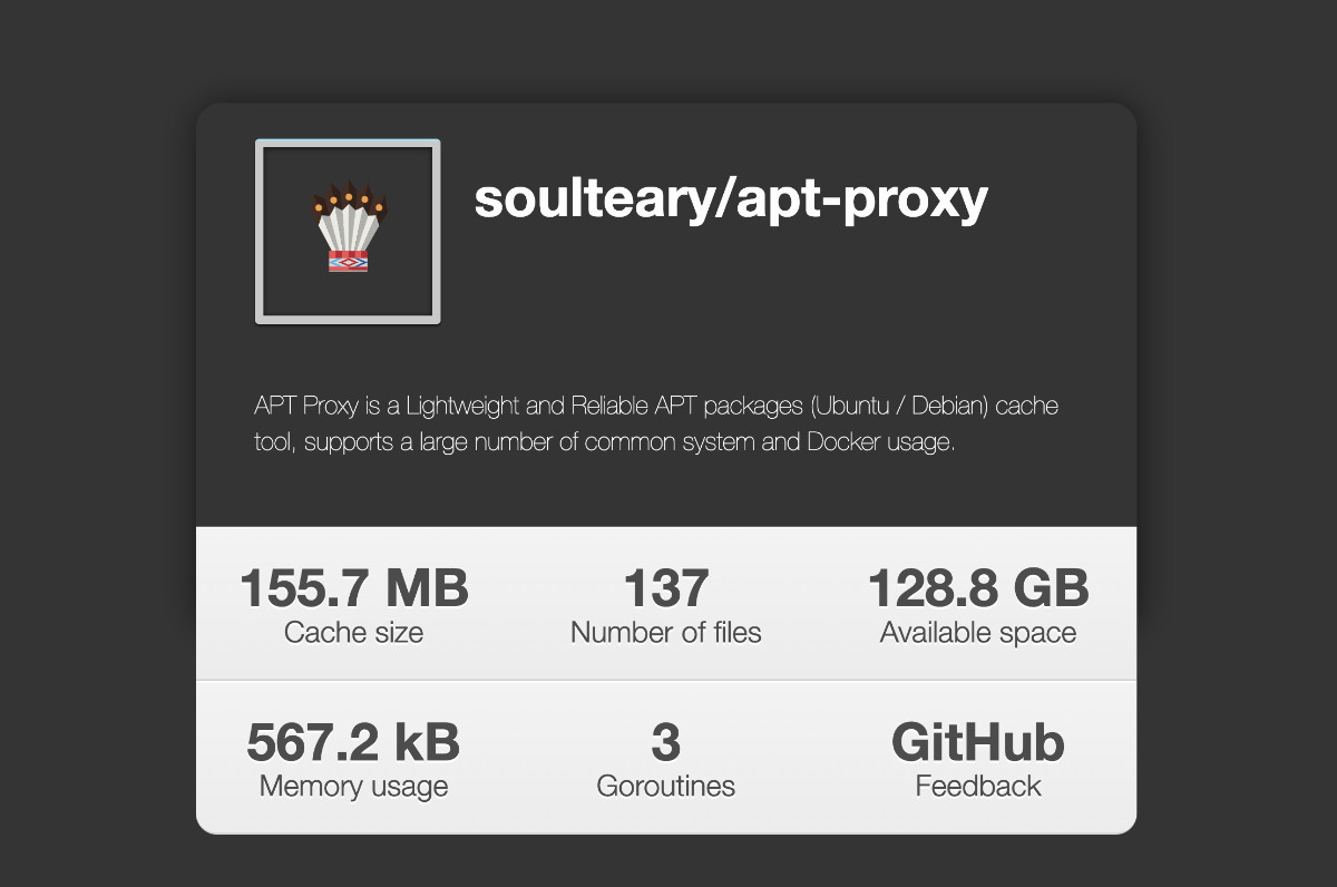 APT Proxy 简洁界面
