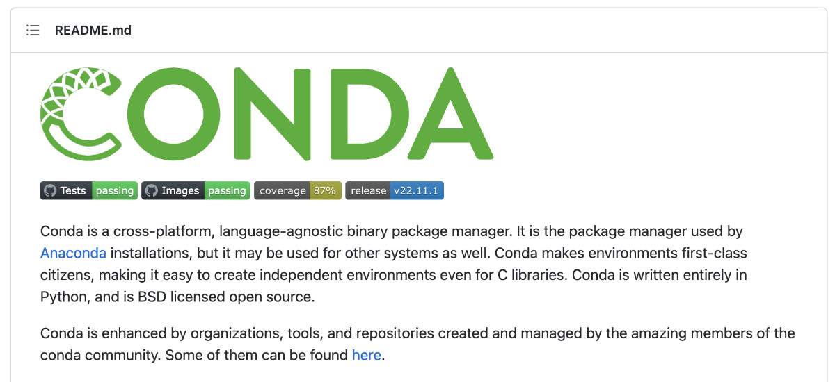CONDA 开源项目