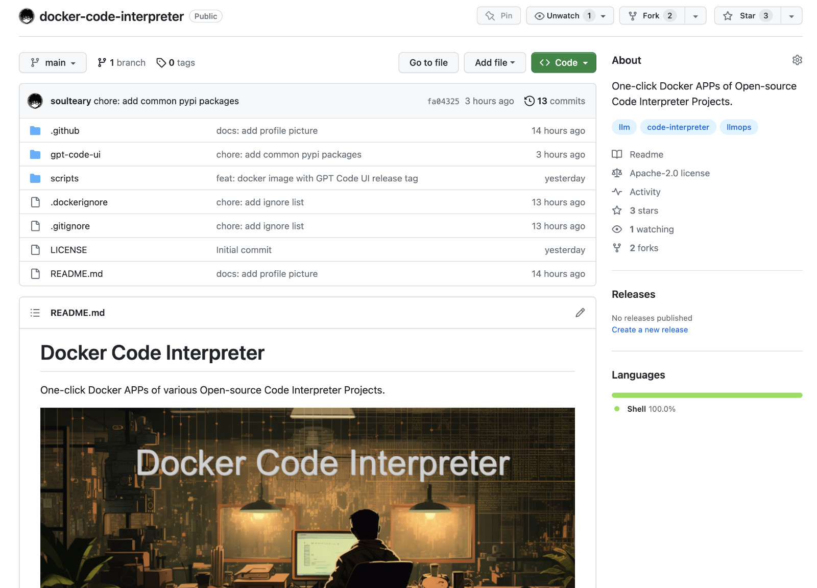 Docker Code Interpreter 开源项目